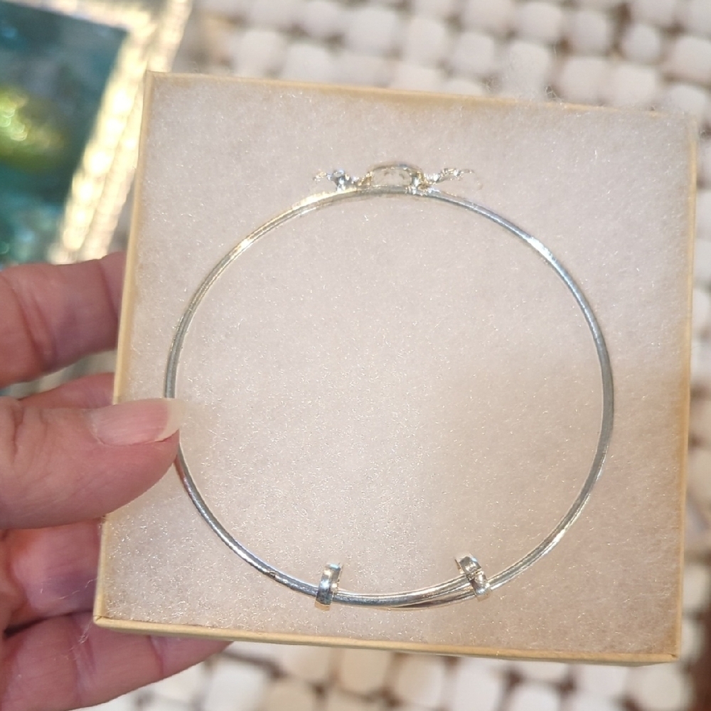 Silver Hello Kitty  Bracelet with Pink Accents - Picture 2 of 5